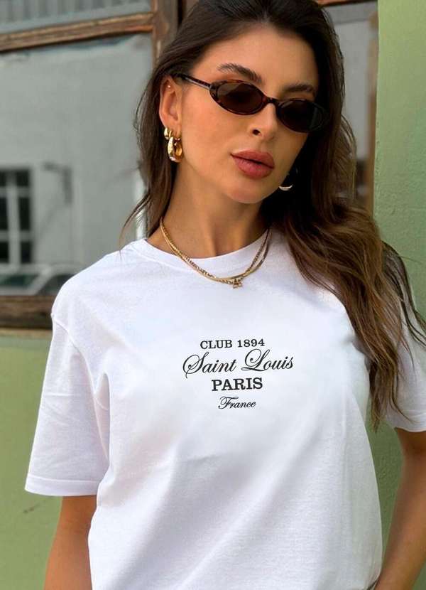 Cianitas - Camiseta Feminina Branca Saint Louis - Branca 3