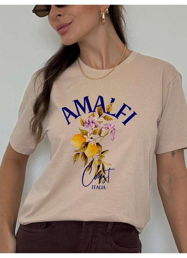 Cianitas - Camiseta Feminina Chocolate Limão Amalfi - Marrom 3