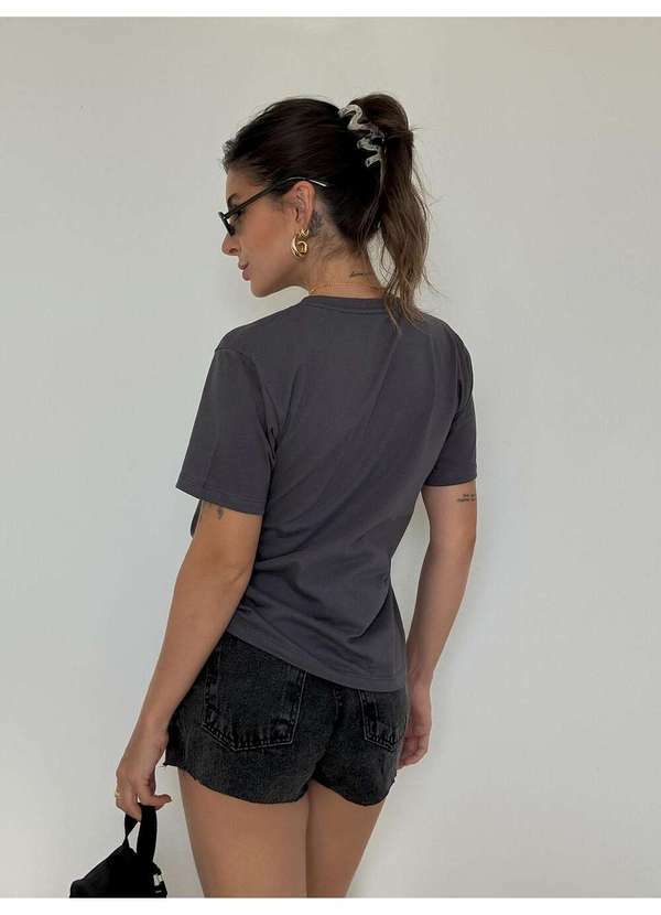 Cianitas - Camiseta Feminina Chumbo Honey - Chumbo 4