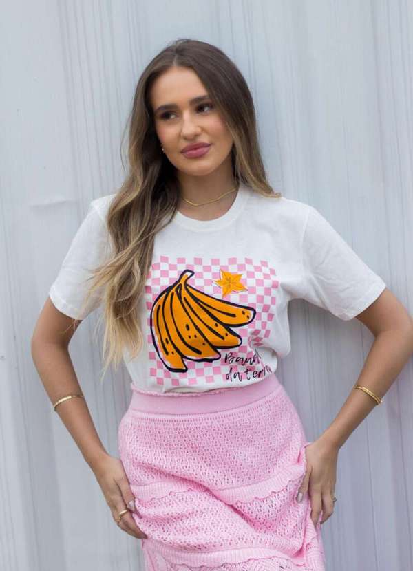 Cianitas - Camiseta Feminina Off Banana da Terra - Off