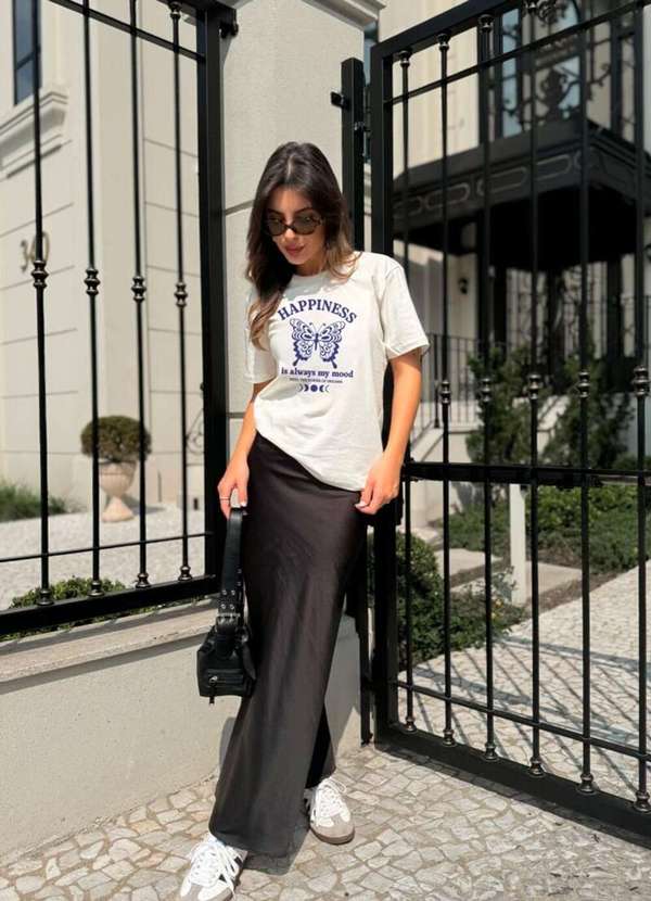 Cianitas - Camiseta Feminina Off Borboleta Happiness - Off 2