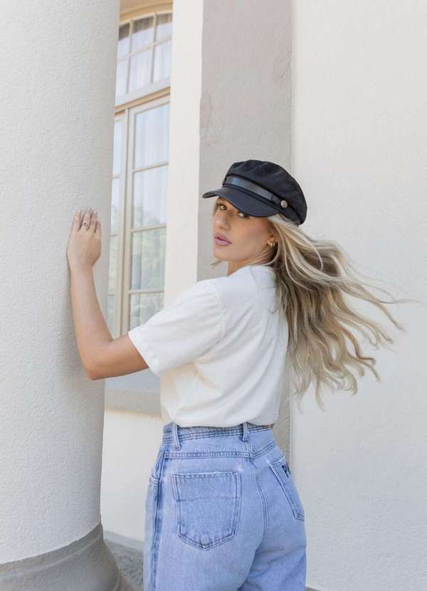 Cianitas - Camiseta Feminina Off Calma Como Uma Onça - Off 7