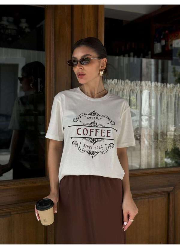 Cianitas - Camiseta Feminina Off Organic Coffee - Off