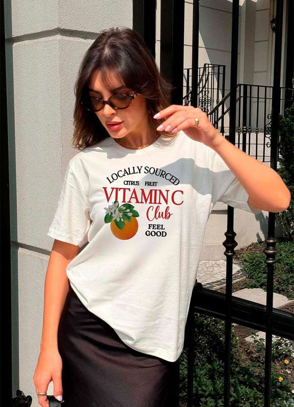 Cianitas - Camiseta Feminina Off Vitamin C - Off