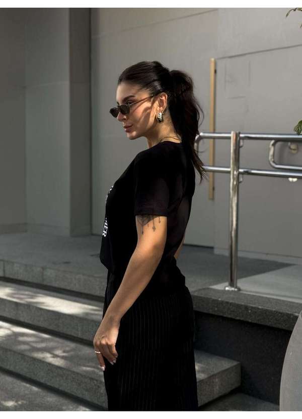 Cianitas - Camiseta Feminina Preta Day Dreamer - Preto 4