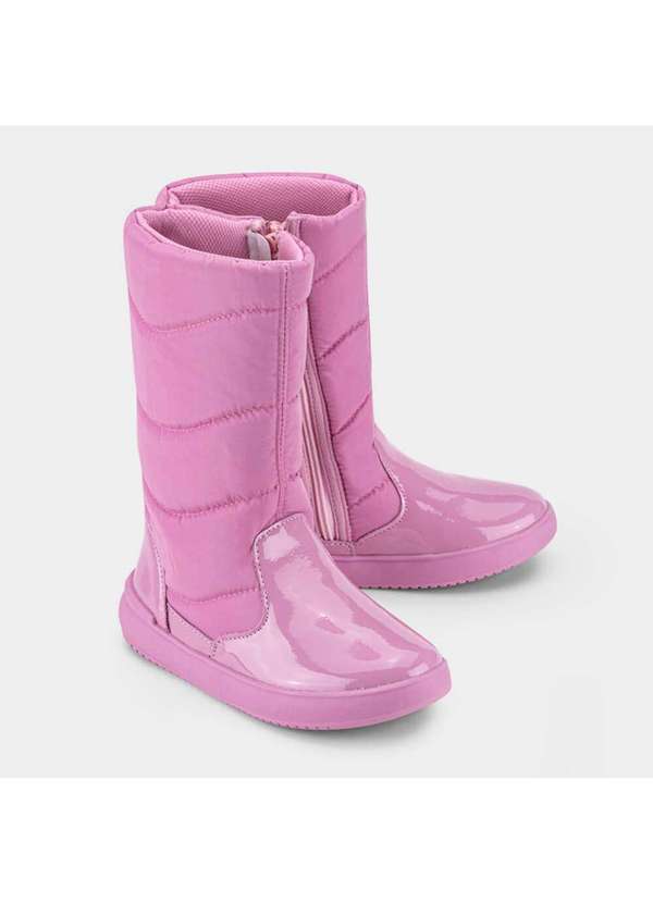 Calçados Bibi - Bota Infantil Cano Longo Bibi Urban Basic Drop Rosa Rosa 2