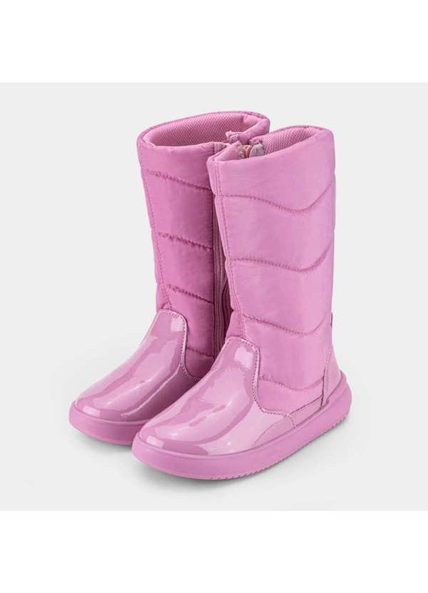 Calçados Bibi - Bota Infantil Cano Longo Bibi Urban Basic Drop Rosa Rosa 3