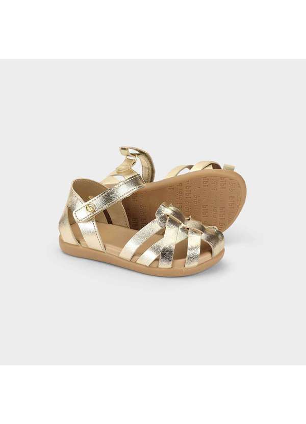 Sandália Infantil Bibi Baby Soft Ii Dourada Dourado Bibi