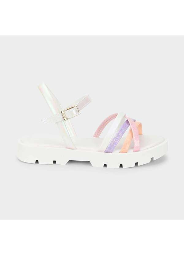 Calçados Bibi - Sandália Infantil Bibi Plataforma 2.0 Branca Branco