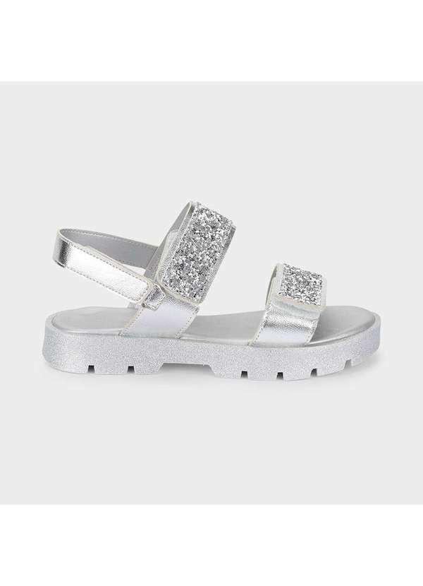 Calçados Bibi - Sandália Infantil Bibi Plataforma 2.0 Prata Prata