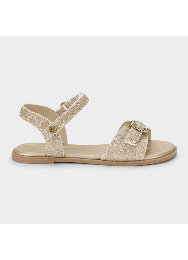 Calçados Bibi - Sandália Infantil Bibi Shine Kids Dourada Dourado