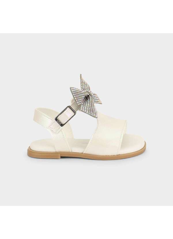 Calçados Bibi - Sandália Infantil Bibi Shine Mini Branca Perolada Branco