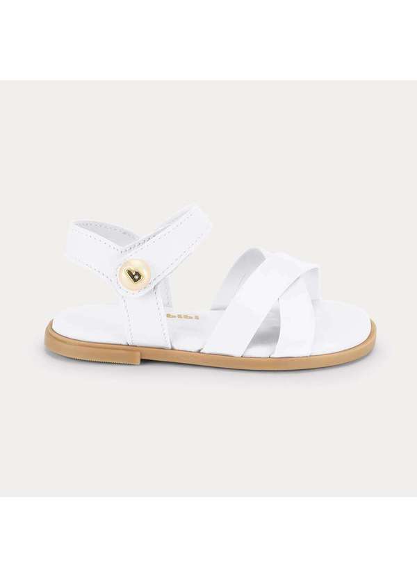 Calçados Bibi - Sandália Infantil Bibi Shine Mini Branca Branco