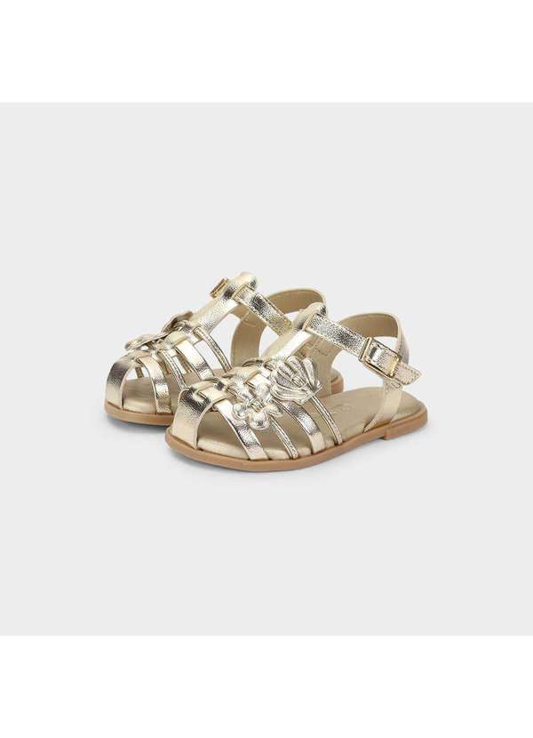 Calçados Bibi - Sandália Infantil Bibi Shine Mini Dourada Dourado 2