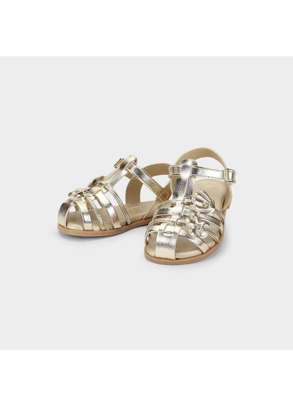 Calçados Bibi - Sandália Infantil Bibi Shine Mini Dourada Dourado 3