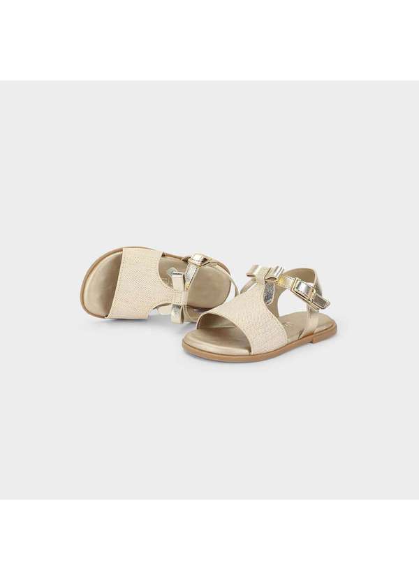 Calçados Bibi - Sandália Infantil Bibi Shine Mini Dourada Dourado 3