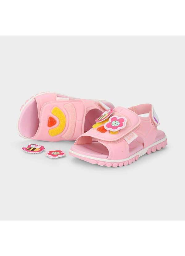 Calçados Bibi - Sandália Infantil Bibi Summer Roller Sport Rosa de Abelha Rosa 5