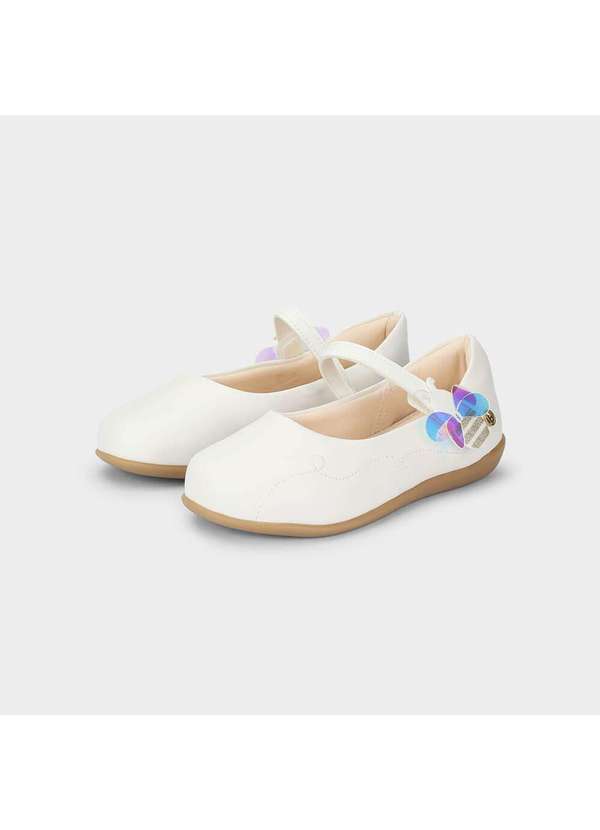 Calçados Bibi - Sapatilha Infantil Bibi Candy Mini Branca de Abelha Branco 2