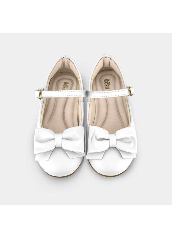 Calçados Bibi - Sapatilha Infantil Bibi Ballerina Basic Branca com Laço Branco 3
