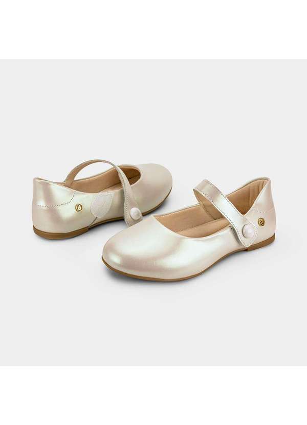 Calçados Bibi - Sapatilha Infantil Bibi Ballerina Basic Branca Perolizada Branco 3