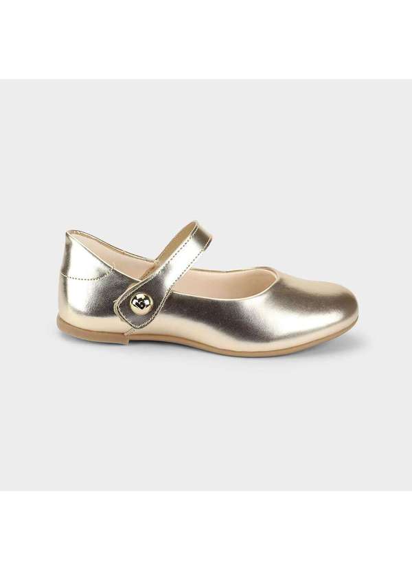 Calçados Bibi - Sapatilha Infantil Bibi Ballerina Basic Dourada Dourado