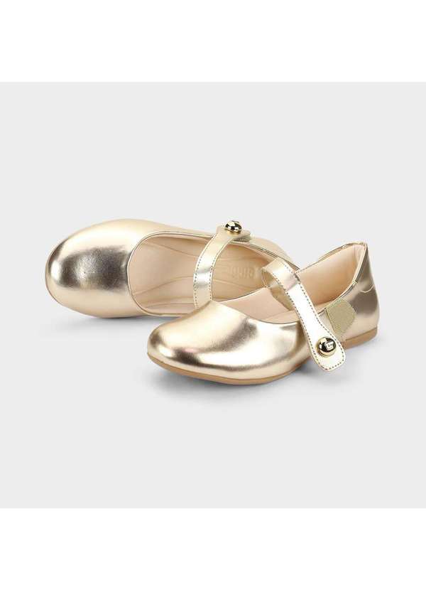Calçados Bibi - Sapatilha Infantil Bibi Ballerina Basic Dourada Dourado 4