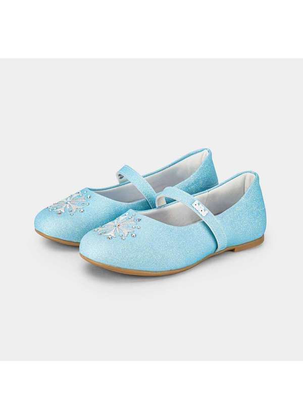 Calçados Bibi - Sapatilha Infantil Bibi Ballerina Basic Frozen da Disney Azul 3