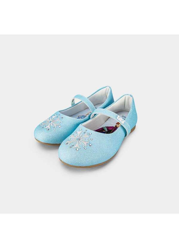 Calçados Bibi - Sapatilha Infantil Bibi Ballerina Basic Frozen da Disney Azul 4