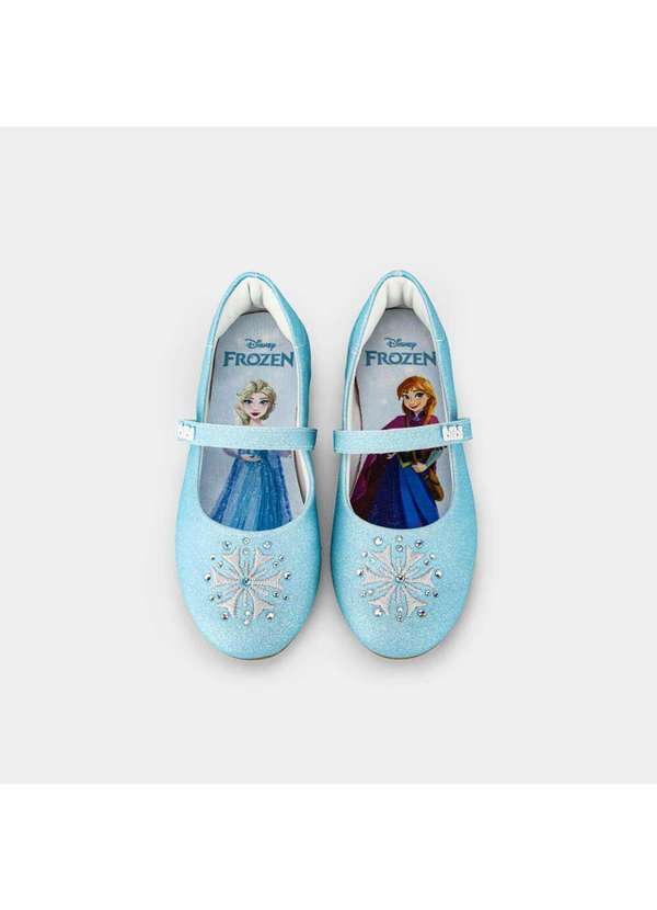 Calçados Bibi - Sapatilha Infantil Bibi Ballerina Basic Frozen da Disney Azul 5