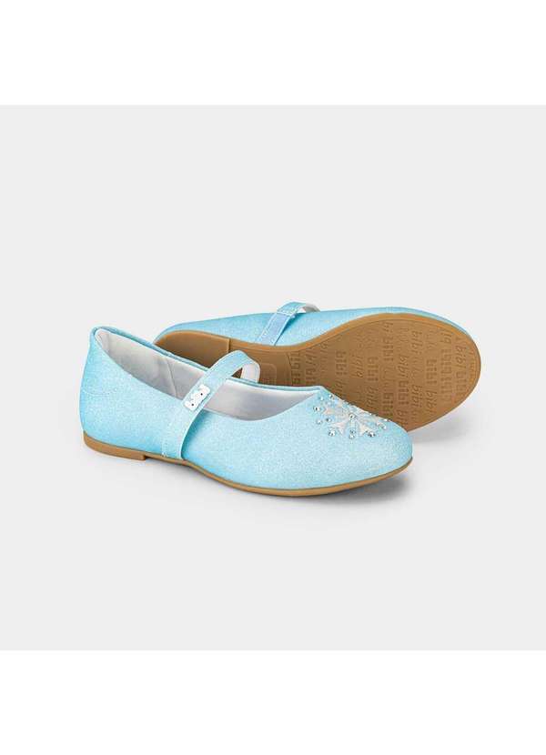 Calçados Bibi - Sapatilha Infantil Bibi Ballerina Basic Frozen da Disney Azul 6