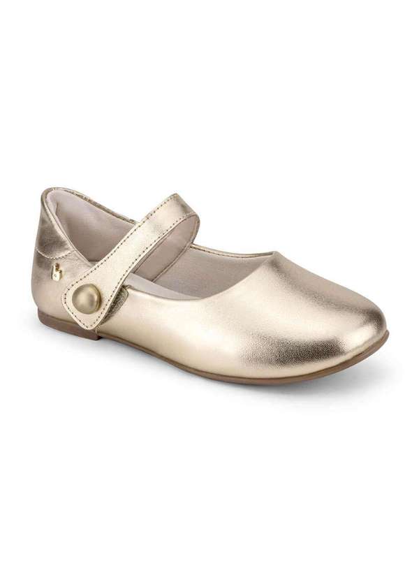 Calçados Bibi - Sapatilha Infantil Feminina Bibi Ballerina Dourada 1171013 Dourado