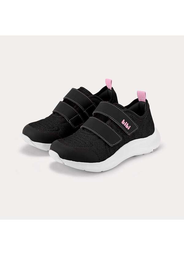 Calçados Bibi - Tênis Infantil Bibi Action Preto com Rosa Preto 3