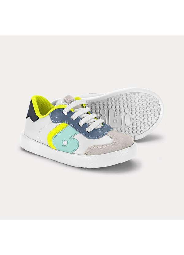 Calçados Bibi - Tênis Infantil Bibi Agility Mini Ii Branco com Azul Branco 3