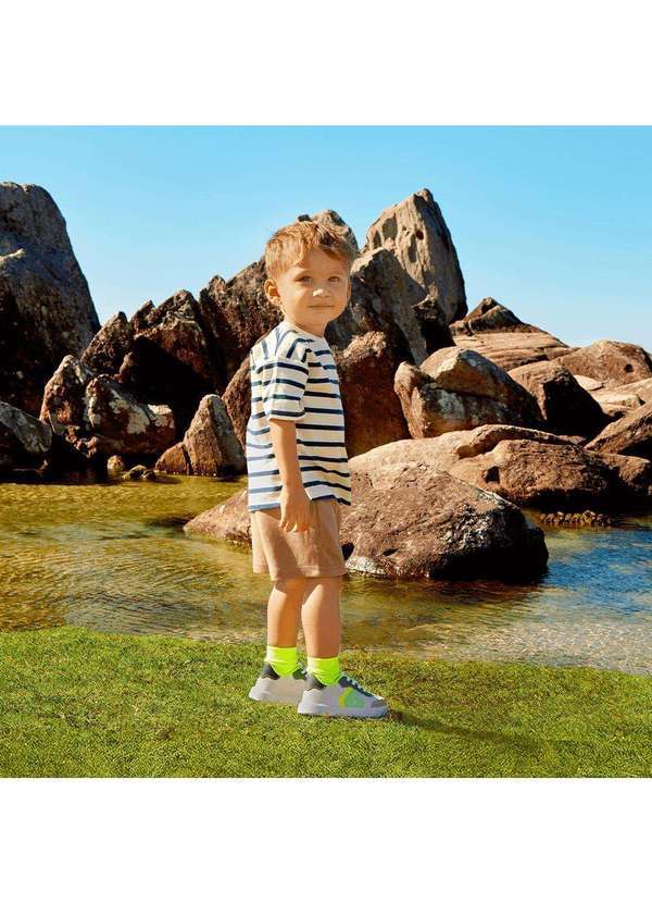 Calçados Bibi - Tênis Infantil Bibi Agility Mini Ii Branco com Azul Branco 4