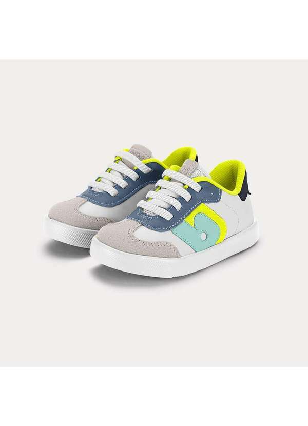 Calçados Bibi - Tênis Infantil Bibi Agility Mini Ii Branco com Azul Branco 5