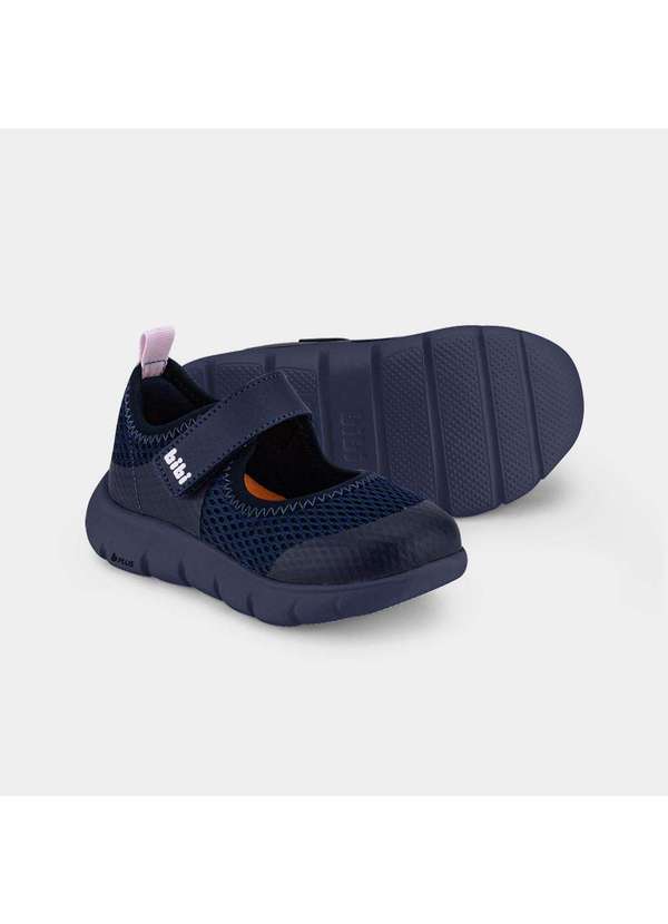 Calçados Bibi - Tênis Infantil Bibi Energy Baby 2.0 Azul Marinho com Rosa Azul