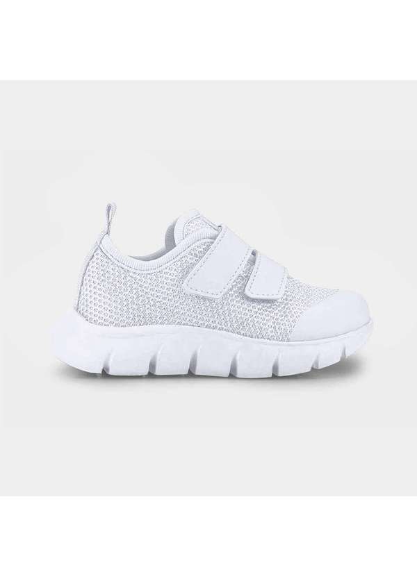Calçados Bibi - Tênis Infantil Bibi Energy Baby 2.0 Branco com Tiras Branco
