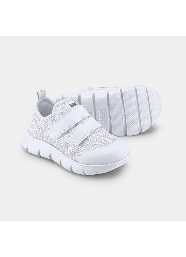Calçados Bibi - Tênis Infantil Bibi Energy Baby 2.0 Branco com Tiras Branco 4