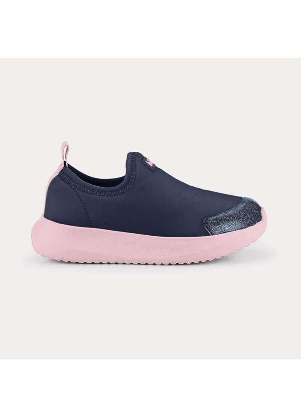 Calçados Bibi - Tênis Infantil Bibi Flash Azul Marinho com Rosa Azul