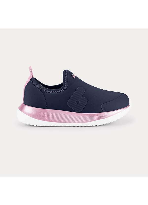 Calçados Bibi - Tênis Infantil Bibi Flash Azul Marinho com Rosa Azul