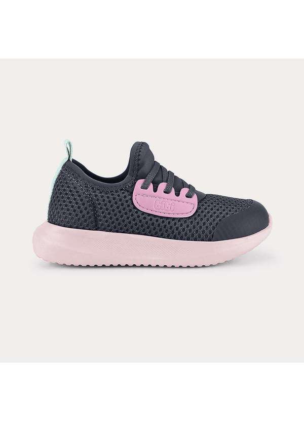 Calçados Bibi - Tênis Infantil Bibi Flash Azul Marinho com Rosa Azul