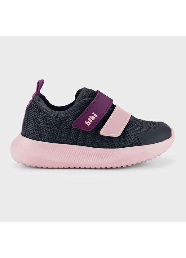 Calçados Bibi - Tênis Infantil Bibi Flash Azul Marinho com Rosa Azul