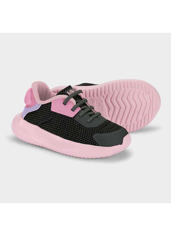 Calçados Bibi - Tênis Infantil Bibi Flash Preto com Rosa Preto 4