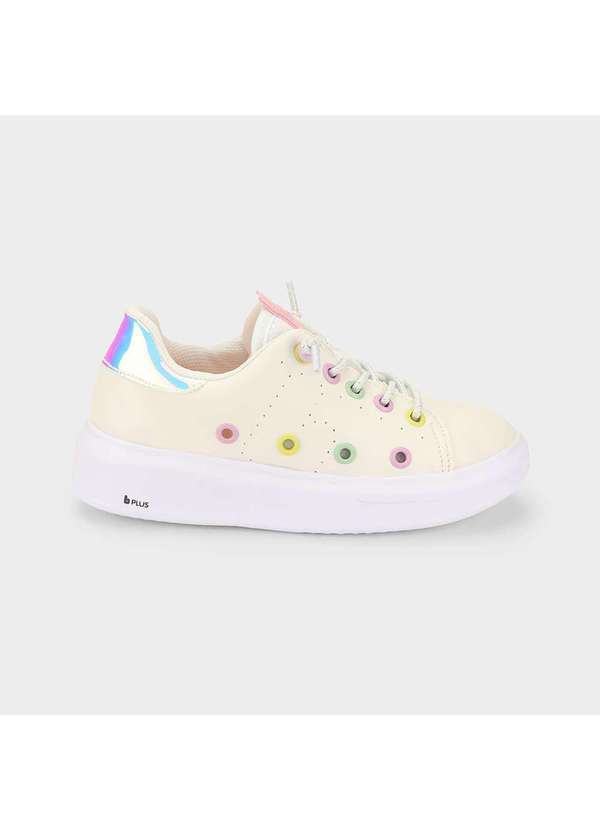 Calçados Bibi - Tênis Infantil Bibi Glam Bege Bege