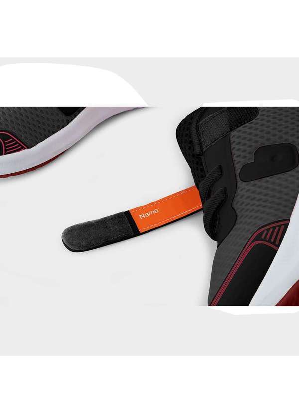 Calçados Bibi - Tênis Infantil Bibi High School Cinza com Vermelho Preto 5