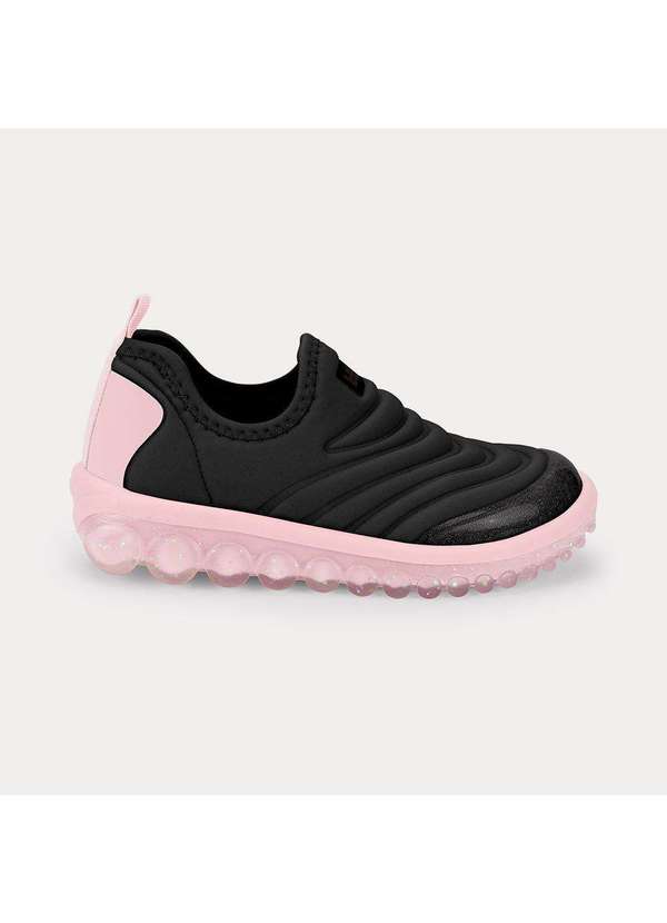 Calçados Bibi - Tênis Infantil Bibi Roller 2.0 Preto com Rosa 1155324 Preto
