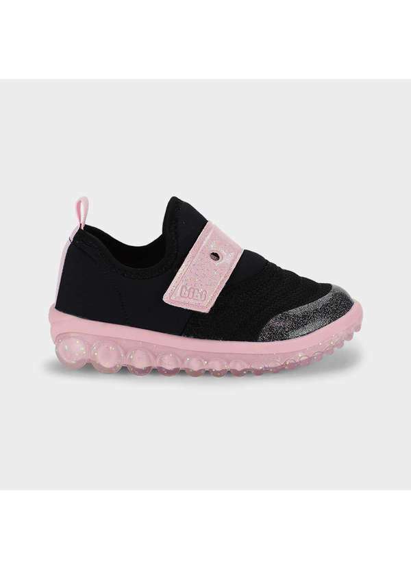 Calçados Bibi - Tênis Infantil Bibi Roller 2.0 Preto com Rosa 1155335 Preto