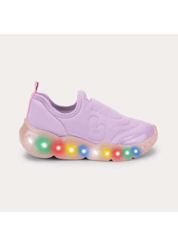 Calçados Bibi - Tênis Infantil de Luz Bibi Roller Celebration 3.0 Lilás Roxo