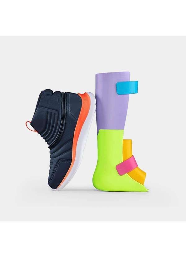 Calçados Bibi - Bota Infantil Bibi para Todos Azul e Laranja 1177009 Azul 5