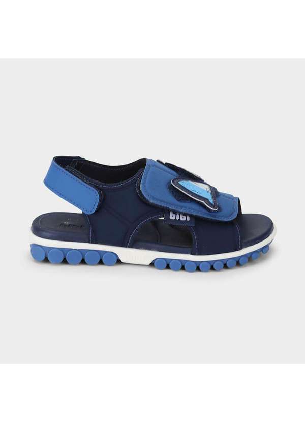 Calçados Bibi - Sandália Infantil Bibi Summer Roller Sport 2.0 Azul de Tubarão Azul
